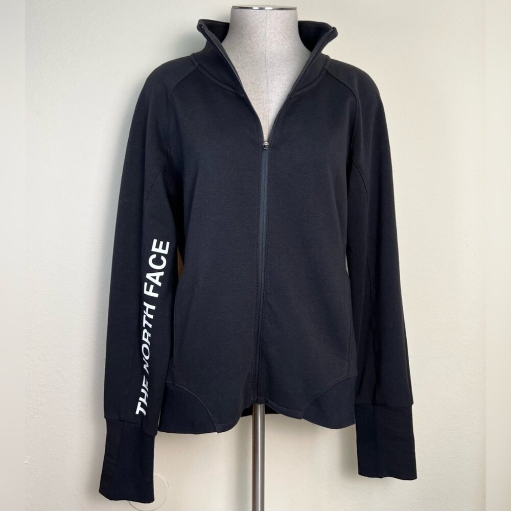 THE NORTH FACE Train N Logo Full Zip Jacket Black Women's Size Medium - Picture 10 of 10